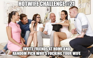 Photo by Swingerscouplegoals with the username @Swingerscouplegoals,  March 21, 2020 at 4:30 PM. The post is about the topic Hotwife challenge by swingerscouplegoals