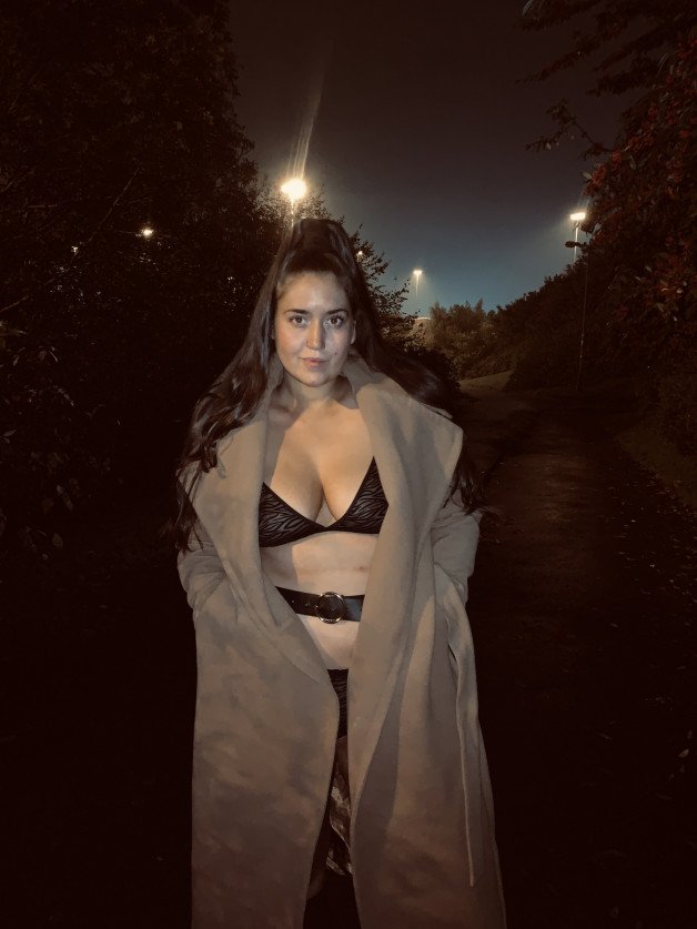 Photo by EmmaClaire with the username @EmmaClaire, who is a star user,  August 8, 2023 at 2:09 AM. The post is about the topic Naked in public and the text says 'What will you do when you see me in public like this?'