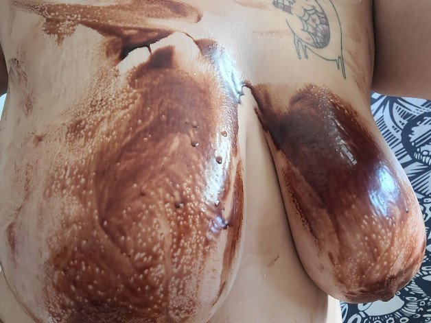 Watch the Photo by NyxTresa with the username @NyxTresa, who is a star user, posted on July 30, 2023. The post is about the topic Wet and Messy. and the text says 'After chocolate sauce has been poured and smeared on me ;3 quite the sticky mess - especially mixed with sweat from my workout but quite delicious to lick off. 

#NyxTresa #AltModel #Fetish #Kink #WAM #WetAndMessy #Sploshing #Chocolate #Experiment #Sauce..'