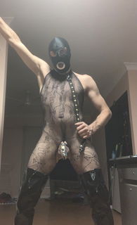 Photo by Kinkysv8 with the username @Kinkysv8, who is a verified user,  February 6, 2023 at 11:50 AM and the text says 'gimp slut'