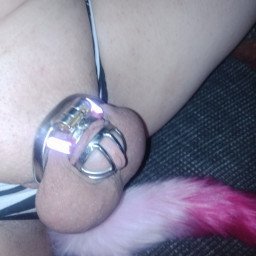 Photo by Sasha-4Stuff with the username @Sasha-4Stuff, who is a verified user,  May 17, 2023 at 9:15 PM and the text says 'The tail of my butttplug🔥'