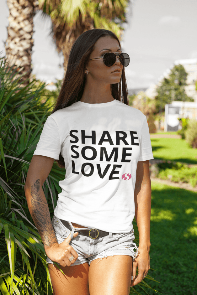 Photo by SharesomeLove with the username @SharesomeLove, who is a brand user,  March 15, 2023 at 8:49 AM. The post is about the topic SharesomeLove and the text says '#SharesomeLove with this t-shirt. It is everything you've dreamed of and more. It feels soft and lightweight, with the right amount of stretch. It's comfortable and flattering for both men and women. 

Shop now:..'