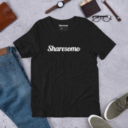 Photo by SharesomeLove with the username @SharesomeLove, who is a brand user,  March 18, 2023 at 12:52 PM. The post is about the topic SharesomeLove and the text says 'This Sharesome t-shirt is everything you've dreamed of and more. It feels soft and lightweight, with the right amount of stretch. It's comfortable and flattering for both men and women.

Get yours today:..'
