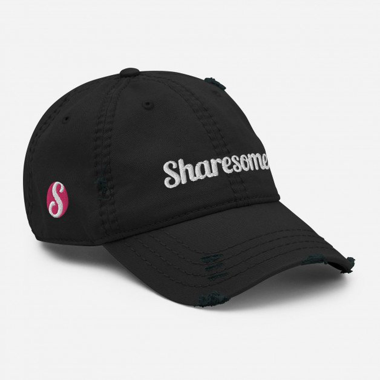 Photo by SharesomeLove with the username @SharesomeLove, who is a brand user,  October 15, 2023 at 9:29 AM. The post is about the topic SharesomeLove and the text says 'Expand your headwear collection with this fashionable Sharesome dad hat. With a slightly distressed brim and crown fabric, it’ll add just the right amount of edge to your look. For a quick and easy outfit pair it with slacks, your favorite jeans, and a..'