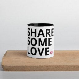 Photo by SharesomeLove with the username @SharesomeLove, who is a brand user,  March 9, 2023 at 10:58 AM. The post is about the topic SharesomeLove and the text says 'Add a splash of love and color to your morning coffee or tea ritual! These ceramic mugs not only have a beautiful design on them, but also a colorful rim, handle, and inside, so the mug is bound to spice up your mug rack...'