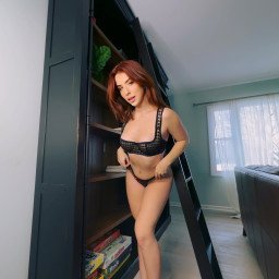 Photo by Catherain with the username @Catherain, who is a star user,  March 22, 2023 at 2:48 PM. The post is about the topic Perfect Bodies and the text says 'tell me what you think of my body.. #perfectbody #redhead #legs #cleavage'