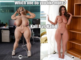 Photo by EnjoyMyDoll with the username @EnjoyMyDoll, who is a brand user,  September 28, 2024 at 1:53 PM. The post is about the topic BBW and Chubby and the text says 'Kali A vs Kali B'