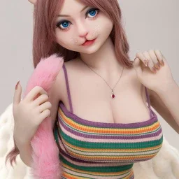 Photo by EnjoyMyDoll with the username @EnjoyMyDoll, who is a brand user,  March 18, 2024 at 2:22 PM. The post is about the topic Catgirls and the text says 'Cat girl Miriam: https://enjoymydoll.com/products/dolls-castle-fantasy-animal-sex-doll-156cm-miriam'