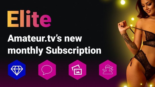 Photo by Amateurtv with the username @amateurtv, who is a brand user,  October 31, 2023 at 7:43 PM and the text says '🌟 Attention, Content Creators! 🌟

We're thrilled to present ELITE, the ultimate monthly subscription from Amateur.tv, designed to captivate your audience and supercharge your journey on our platform.

ELITE is your golden ticket to an enhanced user..'