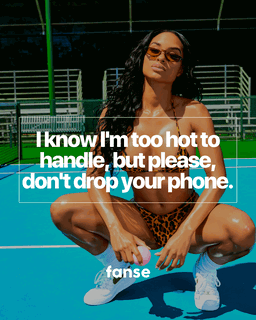 Photo by Fanse with the username @fanse, who is a brand user,  June 7, 2023 at 2:17 PM and the text says 'Be careful and don't drop your phone! 🤳
Sign up for Fanse instead! 🌶️💙'