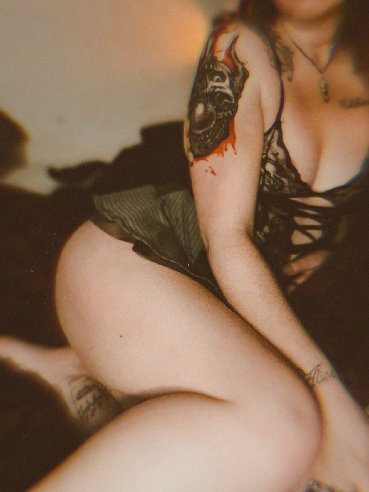 Photo by Spooky666babe with the username @Spooky666babe, who is a star user,  March 27, 2023 at 8:06 AM and the text says '#horny #petite #brat #tattooed #smalltitties #alternative #goth #lingerie #fuckme #daddyhttps://onlyfans.com/u316082696'