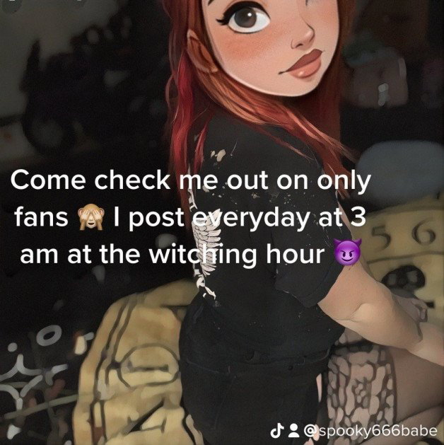 Photo by Spooky666babe with the username @Spooky666babe, who is a star user,  March 29, 2023 at 1:59 PM and the text says 'https://ohh.me/spooky666babe i post everyday at 3 am ag the witching hour stay tuned 🌞🌚👻💀🤫#spooky #tattoos #horror #redhead #lingerie #ass #horny #lickme'