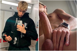 Photo by jaayjakob with the username @jaayjakob, who is a verified user,  November 10, 2024 at 2:23 PM. The post is about the topic Gay Teen and the text says 'Come get it... 😈💦'