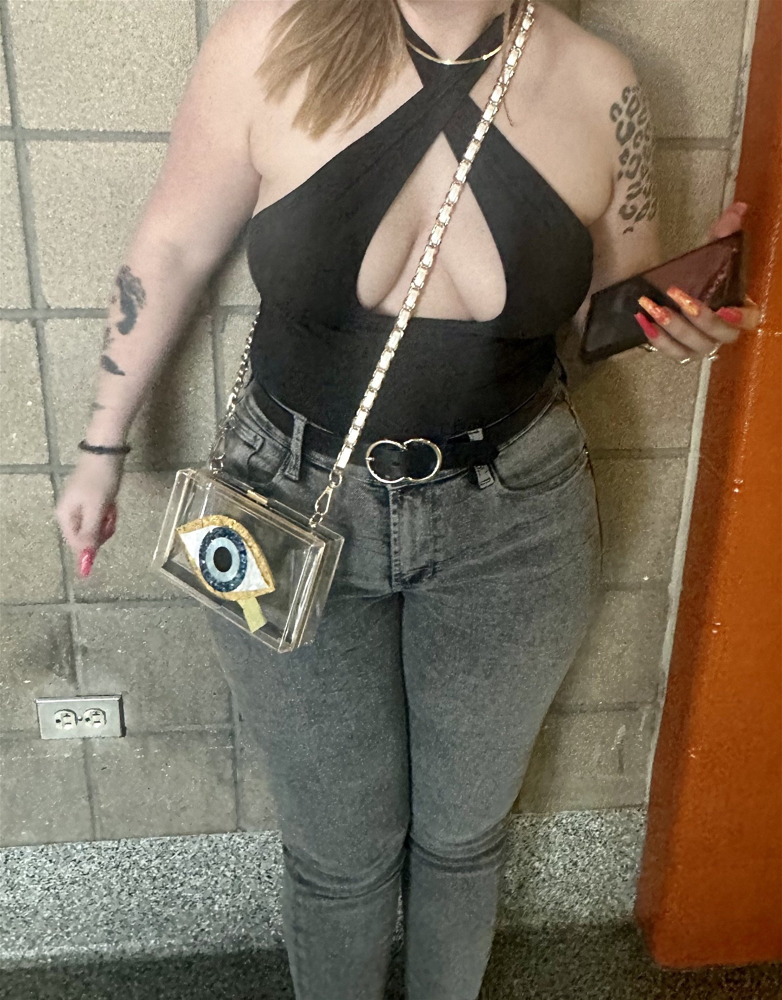 Photo by kitkat1990 with the username @kitkat1990, who is a verified user,  May 18, 2023 at 8:36 PM. The post is about the topic Kinky Couples and the text says 'a little photo dump from last night.. My sexy wife and her outfit ... tits looking amazing.. you can only imagine how many times she was skull fucked by single and taken men... I'm sure she was on their minds after they went home to stroke themselves or..'