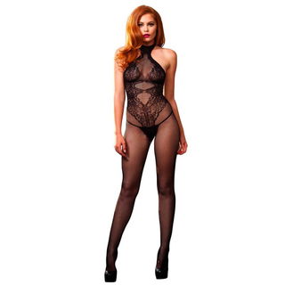 Photo by Pink Socks with the username @pinksocks,  December 1, 2018 at 12:26 PM and the text says '(via Leg Avenue Seamless Halter Black Body Stocking | CherriBox)'