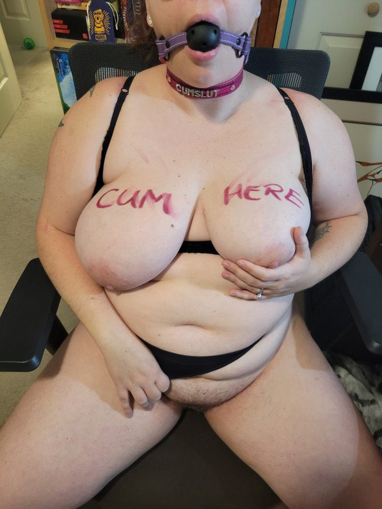 Photo by Dicelime with the username @Dicelime, who is a verified user,  December 8, 2023 at 7:14 PM. The post is about the topic Amateur Cumsluts and the text says 'We do enjoy being a virtual cumslut too for our webcam friends!'
