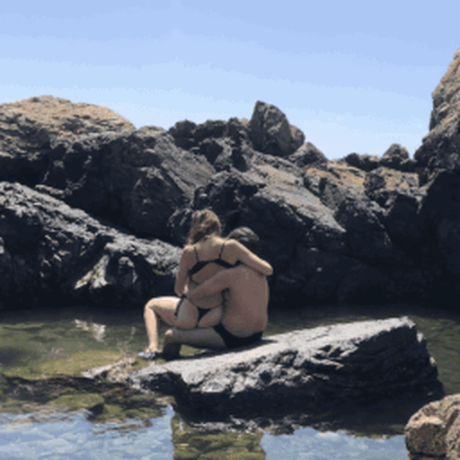 Watch the Photo by AriaandAtos with the username @ariaatos, who is a verified user, posted on June 29, 2023. The post is about the topic Outdoor Couple. and the text says 'Wet as the ocean'