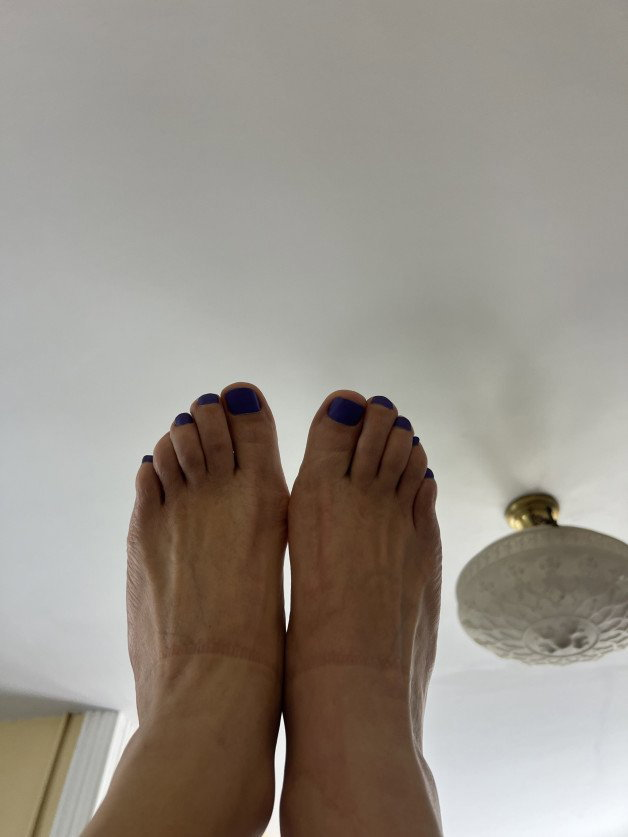 Photo by Danny-tr with the username @Danny-tr, who is a verified user,  April 20, 2024 at 7:29 PM. The post is about the topic Pretty Feet and the text says 'new grape pretty nails'