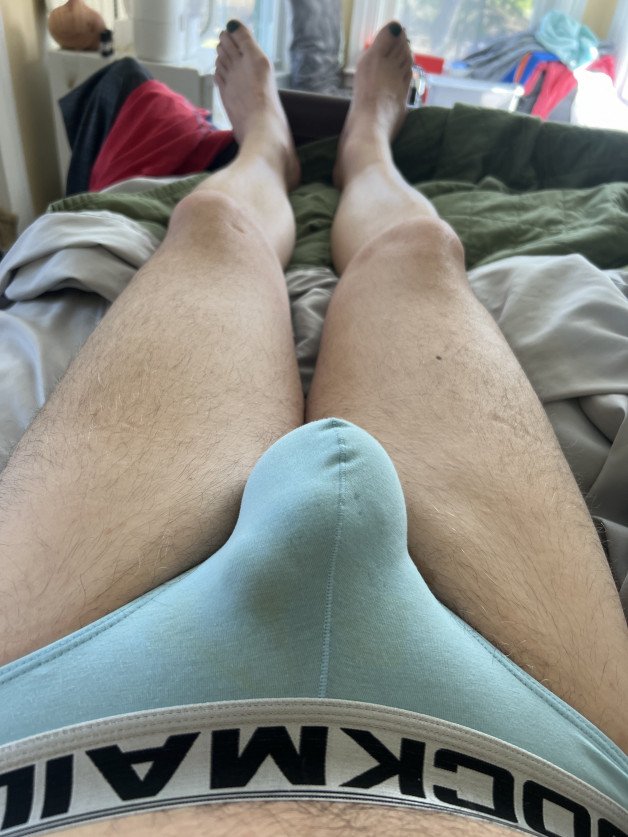 Photo by Danny-tr with the username @Danny-tr, who is a verified user,  March 12, 2024 at 7:19 PM. The post is about the topic Sissy and the text says 'panty bulge'