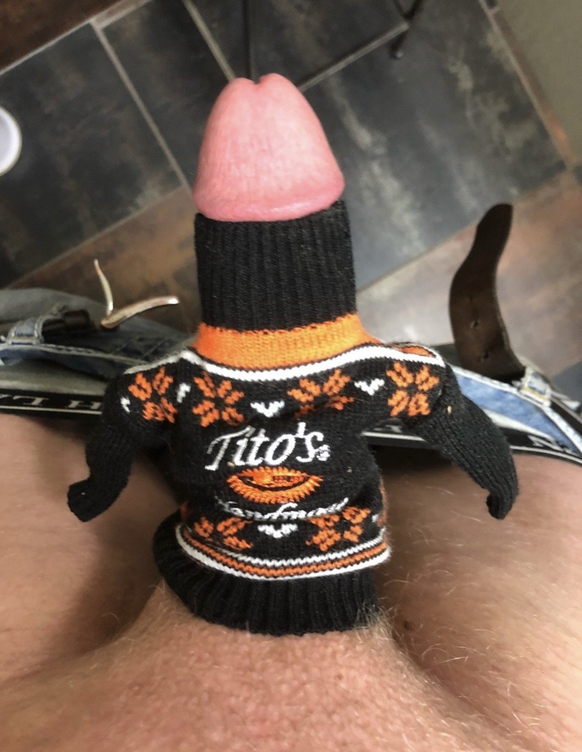 Photo by Sticksquirt31 with the username @Sticksquirt31, who is a verified user,  May 13, 2023 at 6:02 PM. The post is about the topic Funny costume nudes and the text says 'My Guys Winter Sweater.

PLEASE TELL ME WHAT YOU THINK!!!'
