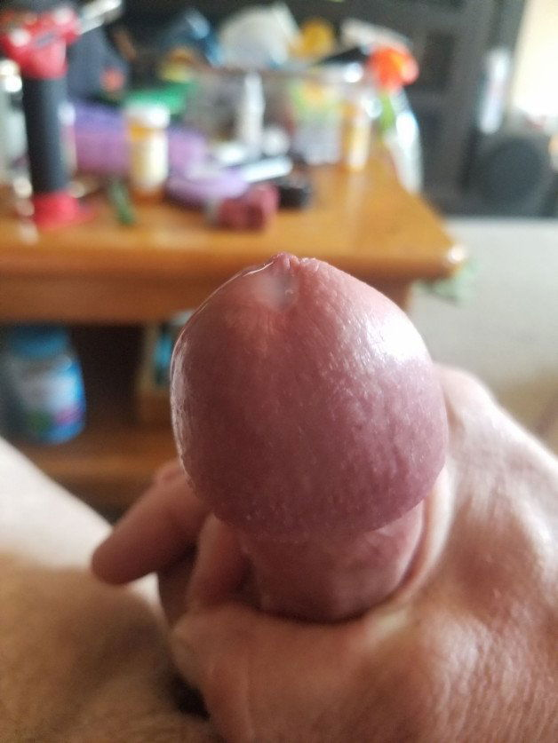 Photo by Squirt2013 with the username @Squirt2013, who is a verified user,  May 20, 2023 at 2:24 PM and the text says 'just a bit of precum'