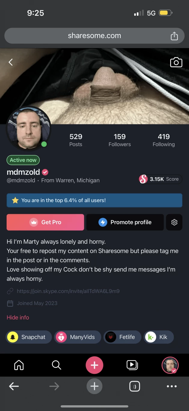 Photo by mdmzold with the username @mdmzold, who is a verified user,  April 3, 2024 at 1:26 AM and the text says 'updated my bio #Sharesome'