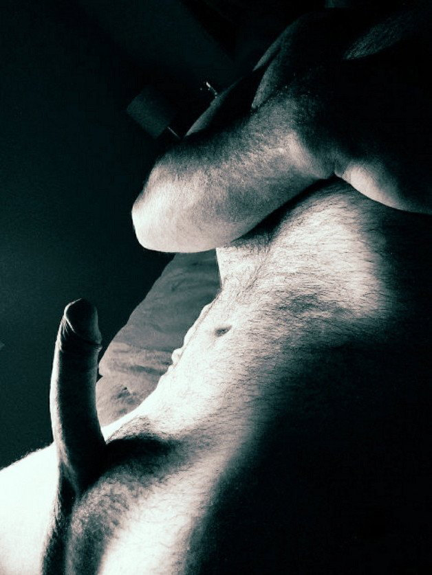 Photo by BeardedGuy84 with the username @BeardedGuy84, who is a verified user,  July 6, 2023 at 12:31 PM. The post is about the topic Gay and the text says 'Who rides my hard cock deep and slow making me cum deep inside you as you cum on my hairy chest??? #beardedguy84 #ride #hardcock #deepinsideyou #makemecum #gay #hairy #hairybody #beardedguy #boner #harddick #blackandwhite #daddylike #cumshot #hairyman..'