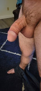 Album by NaughtyTributes80 with the username @NaughtyTributes80, who is a verified user,  October 4, 2023 at 1:46 AM and the text says 'I LOVE THE FEELING OF MY SMOOTH SHAVED COCK. #shaved #dick #shavedcock #penis #thickdick'