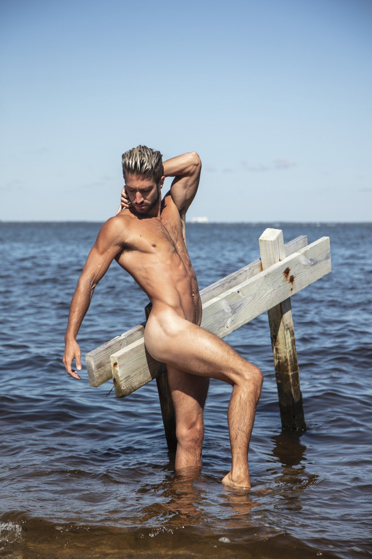 Photo by mike50667 with the username @mike50667, who is a verified user,  February 6, 2024 at 12:19 PM. The post is about the topic GoOutdoors and the text says 'Ian Frost 
#goOutdoors #model #beach #ocean #sea #naked #porn #dick #ass #butt #otter #wave #porn'