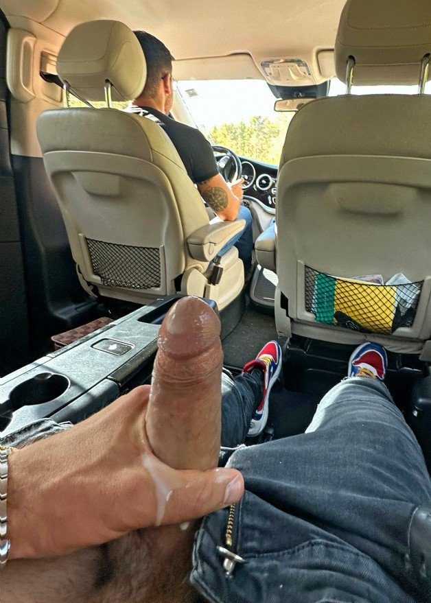 Photo by mike50667 with the username @mike50667, who is a verified user,  December 24, 2023 at 8:50 AM. The post is about the topic GoAuto and the text says '#goAuto, #car, #backseat, #jerkoff, #wank, #cum, #cumming, #jeans, #sneakers'