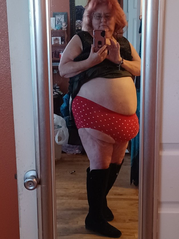 Photo by nursevicki2020 with the username @BBWNurseVicki, who is a star user,  March 4, 2024 at 3:57 AM. The post is about the topic Sellingpanties and the text says 'like BBW Panties? I also sell mine Just follow me and write me a private not darling !'