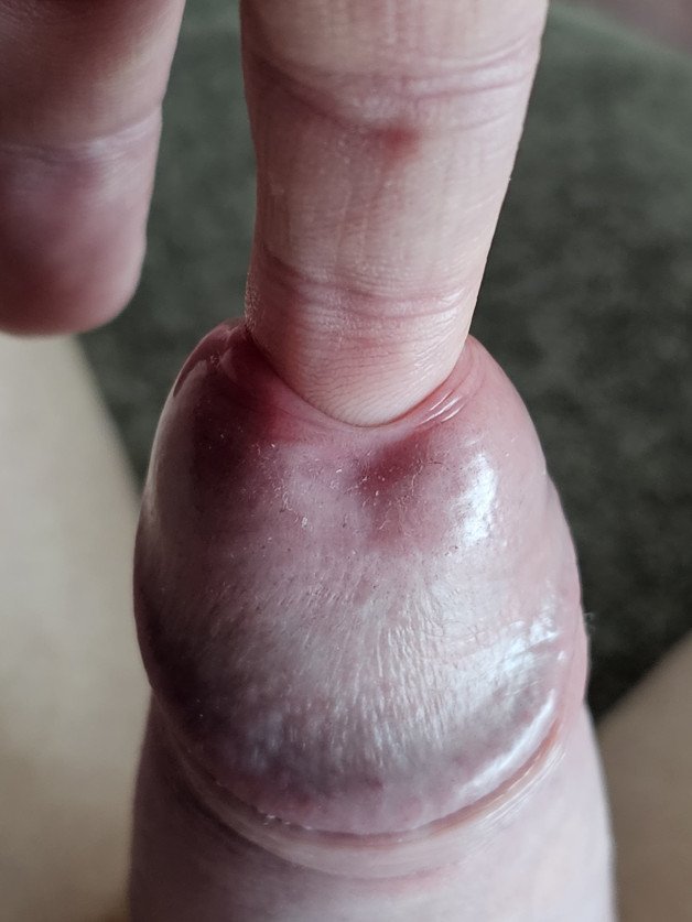 Photo by Blazinballs333 with the username @Blazinballs333, who is a verified user,  January 5, 2024 at 4:48 PM. The post is about the topic Tortured Cock and the text says '# Me, I got my finger in past the knuckle'