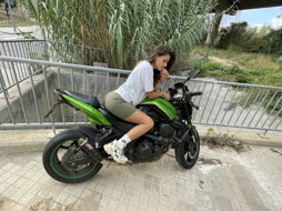 Photo by lunaventura with the username @lunaventura, who is a star user,  August 6, 2023 at 12:49 AM. The post is about the topic Motorbikes and the text says 'Sex, Hair & Motorbikes.....that's me 😍'