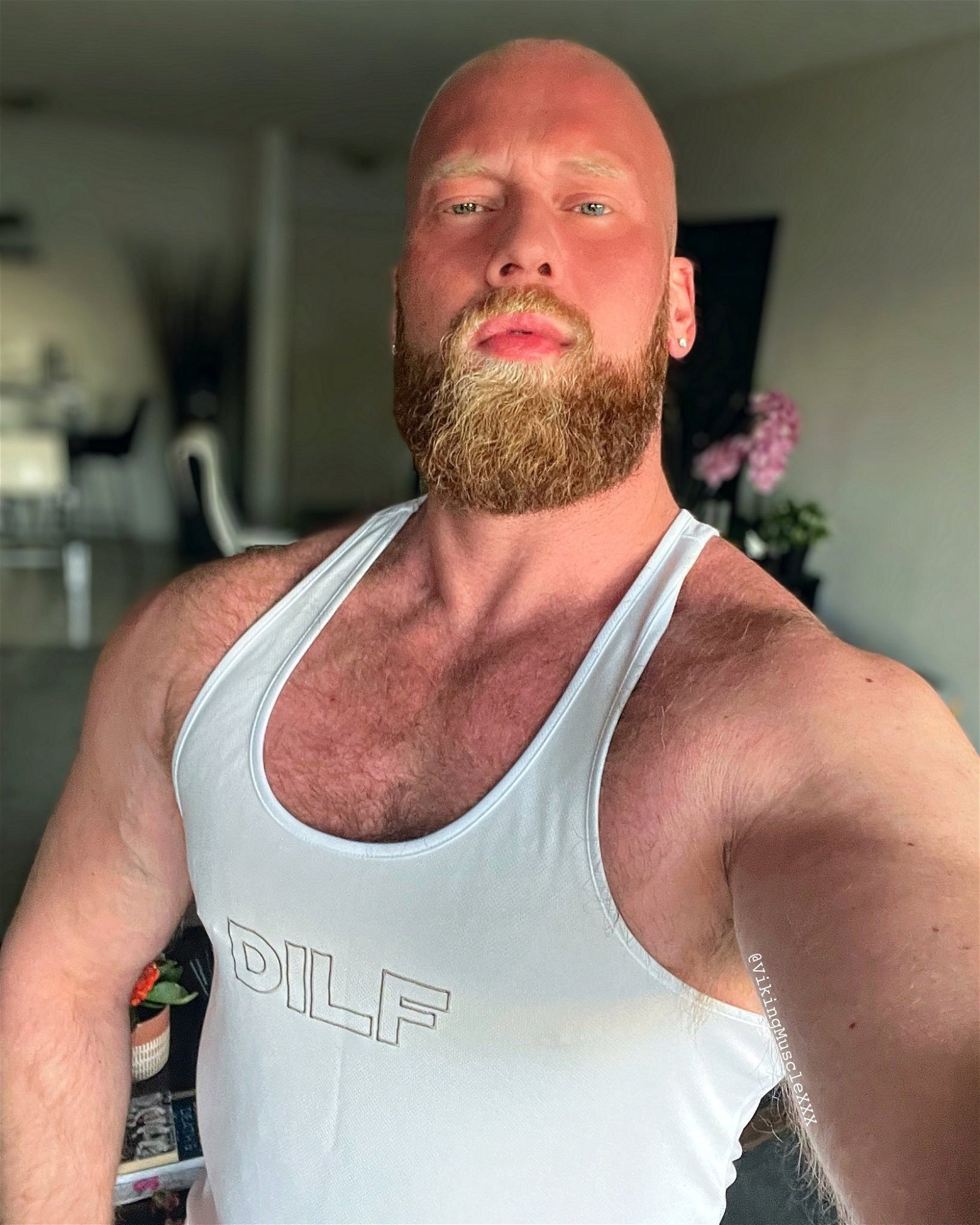Photo by MauiThor with the username @MauiThor, who is a verified user,  April 28, 2024 at 3:37 AM and the text says 'A real, 6’ 2”, 265-lb., Viking daddy'