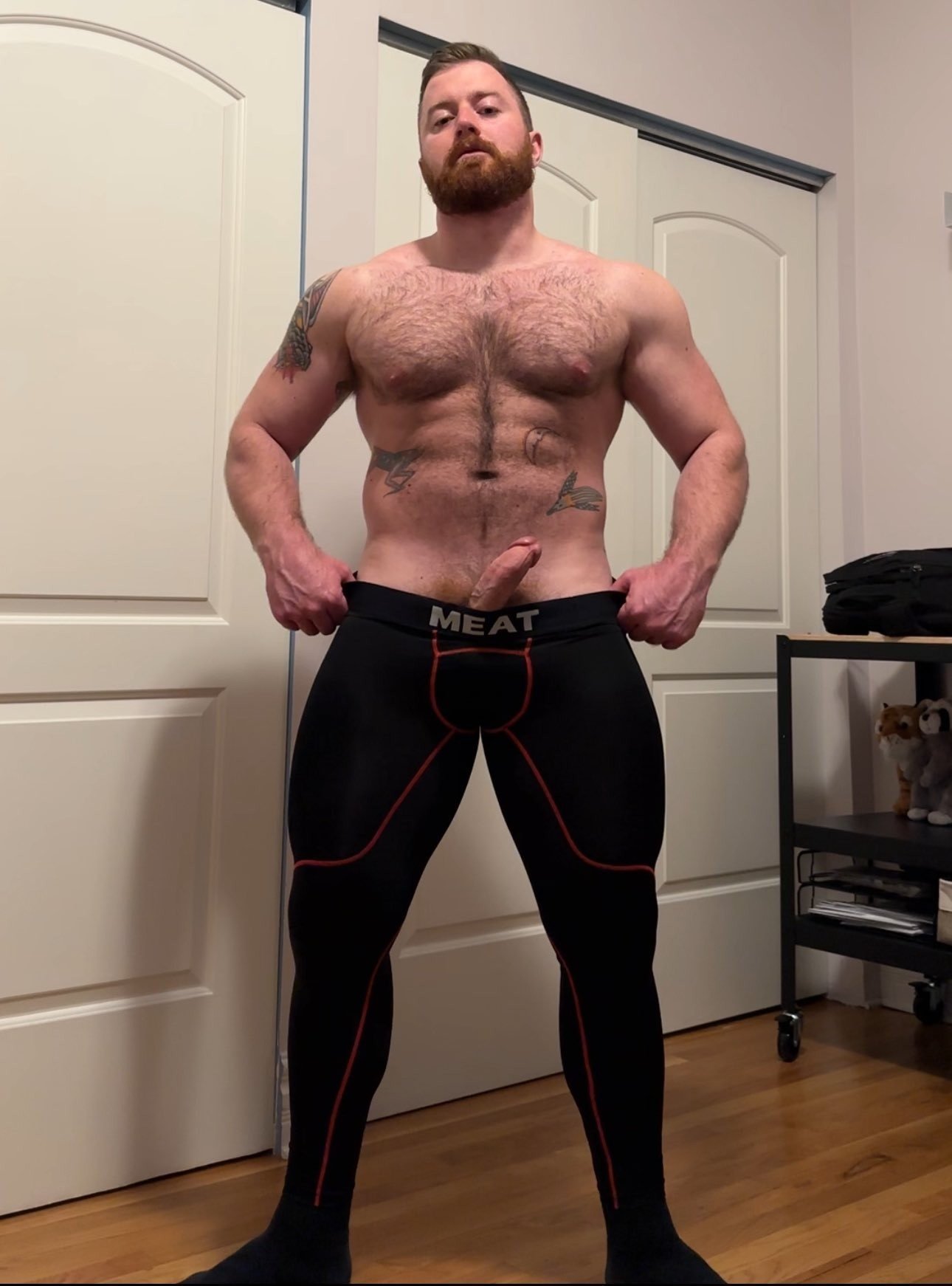 Photo by MauiThor with the username @MauiThor, who is a verified user,  March 10, 2024 at 6:07 AM and the text says 'Chicago hairy powerlifter'