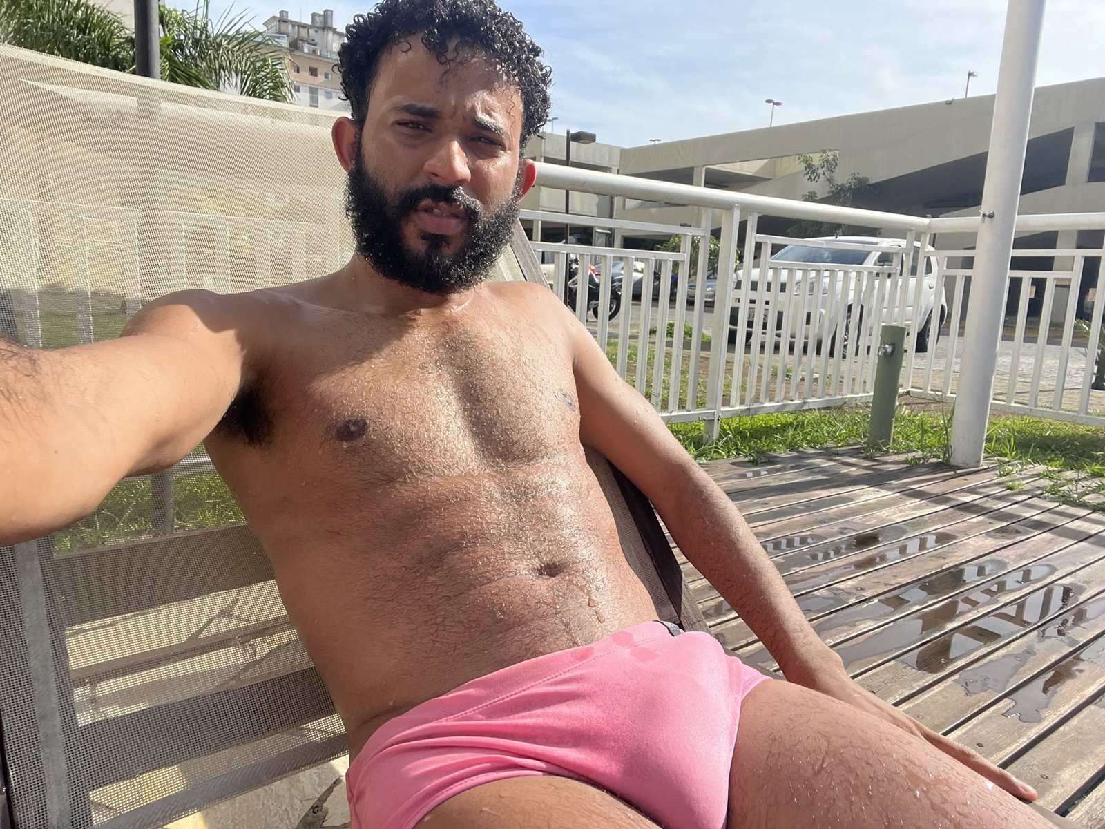 Photo by MauiThor with the username @MauiThor, who is a verified user,  March 16, 2024 at 5:55 AM and the text says 'Hairy Curitiba daddy'