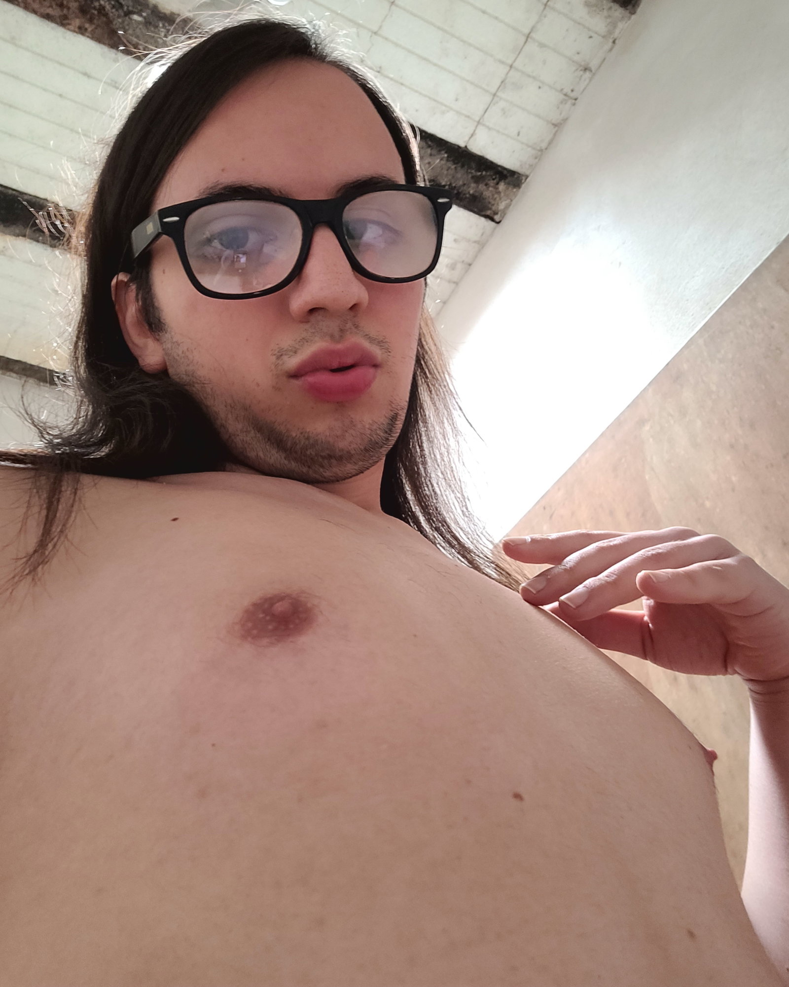 Photo by myeroticside with the username @myeroticside, who is a star user,  October 30, 2023 at 1:41 PM and the text says 'Can I #feed you? Puedo #alimentarte ? 💋😋❤️ #femboy #queer #trap #androgynous #nipples #bum #ass #butt #penis #cock #dick #balls #nuts #trans #transgender #pene #polla #latino #latin #culo #cola #transgenero #trapo #androgino #gay #bisexual #straight'