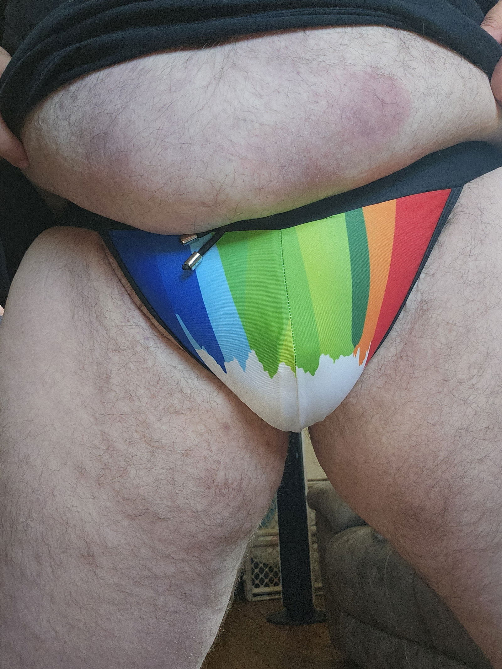 Album by MattyNice with the username @MattyNice, who is a verified user,  November 25, 2024 at 4:21 AM. The post is about the topic Panties are for Men Too and the text says 'just a panty post... panties feel so much better than boxers! #me #dick #cock #balls #bi #useme #naked #nude #masturbate #panties'