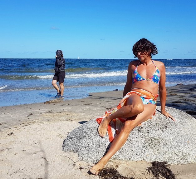 Watch the Photo by somethingz with the username @somethingz, who is a verified user, posted on March 1, 2024. The post is about the topic Sissy. and the text says '#sissy #outdoor #bikini #beach #girl #summer'
