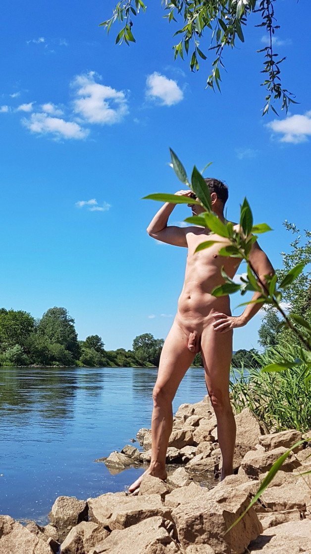 Photo by somethingz with the username @somethingz, who is a verified user,  February 29, 2024 at 4:06 PM. The post is about the topic Nudist4all and the text says '#nudist #lake #naked #outdoor #naturism #watch'
