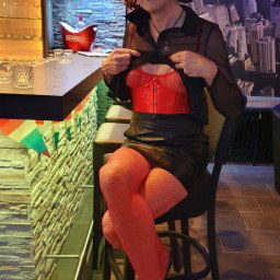 Photo by somethingz with the username @somethingz, who is a verified user,  April 17, 2024 at 5:36 AM. The post is about the topic Sissy Hypnosis and the text says '#sissy #crossdresser #bar #club #public'