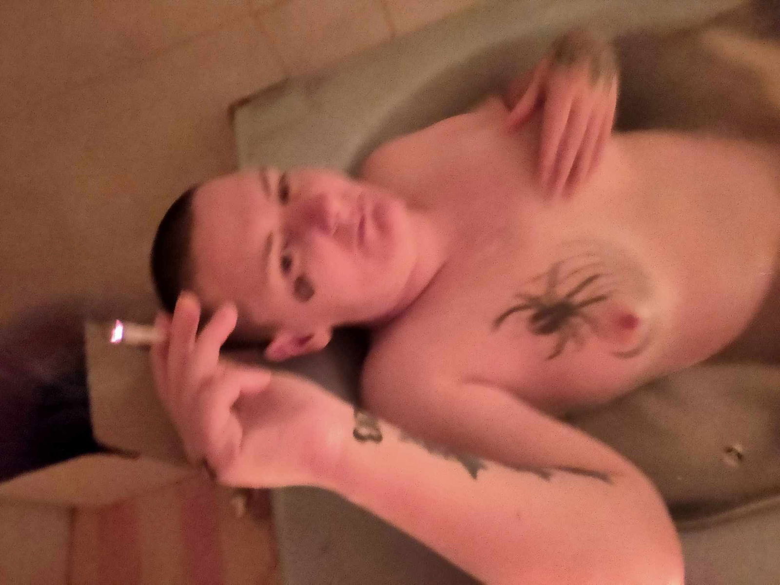 Album by DionysusZenunim with the username @DionysusZenunim, who is a star user,  September 24, 2023 at 6:00 PM. The post is about the topic Anarchist Punk Trans Man and the text says 'Kinky Queer Anarchist Punk Trans Man relaxing in a candlelit bath, listening to Folk Punk (Apes of the State to be specific) after a hard day causing trouble and fighting fascism!!!'