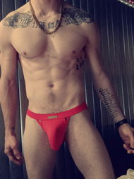 Photo by Neonglory with the username @Neonglory, who is a verified user,  August 5, 2023 at 12:20 PM. The post is about the topic Guys in Jockstraps and the text says 'l😜'