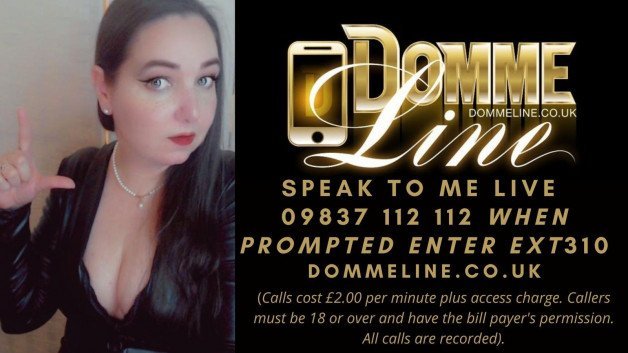 Photo by JoiBleu with the username @JoiBleu, who is a star user,  August 9, 2023 at 6:27 AM. The post is about the topic PSOs and the text says 'Find me later this morning over on DommeLine, The UK's first Mistress only #phonesex service! 

https://www.dommelink.com/joi-bleu'