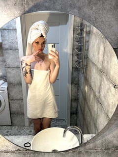 Album by Milana.ts with the username @Milana11, who is a star user,  August 14, 2023 at 3:14 PM. The post is about the topic Sexy Shemale and the text says 'Want to see what's under the towel? My OF - https://onlyfans.com/action/trial/cgp2xzv0ntzrfkdh4qzcukjyz1pimrdi'