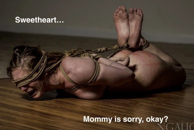Photo by eldoctornuevo with the username @eldoctornuevo, who is a verified user,  October 27, 2023 at 3:12 PM. The post is about the topic Bondage and the text says 'She sounds sincere... #hogtie #milf'