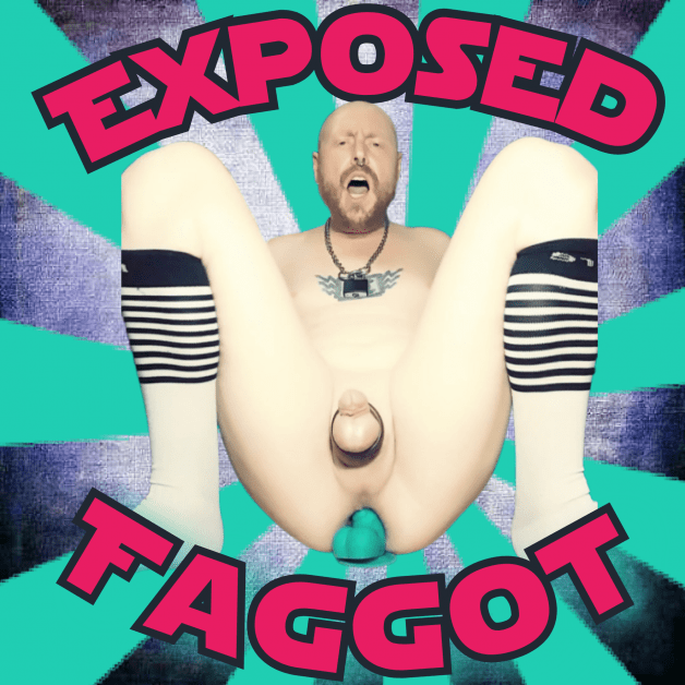 Photo by JustinKeithAnglin with the username @JustinKeithAnglin, who is a verified user,  February 22, 2024 at 9:13 AM and the text says 'I am an Exposed Faggot. Please feel free to Save any of my content, Share it with anyone or any reason & help Spread my dumb ass across the internet'