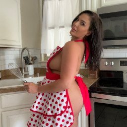 Photo by Tara with the username @HotwifeTara, who is a star user,  October 1, 2023 at 2:57 AM. The post is about the topic MILF and the text says 'Would you let me come in your kitchen?'