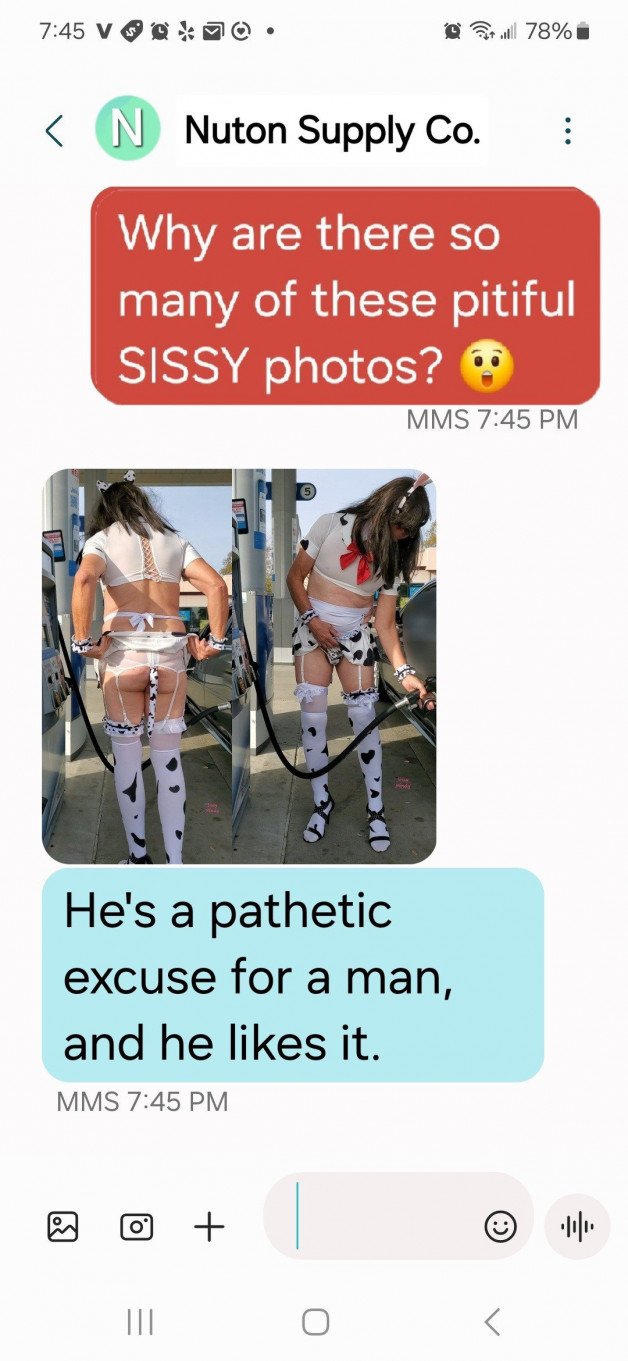 Photo by SissyMindy with the username @SissyMindy, who is a verified user,  September 22, 2024 at 5:23 PM. The post is about the topic Sissy_Faggot and the text says 'ex-wife revenge 5 of many'