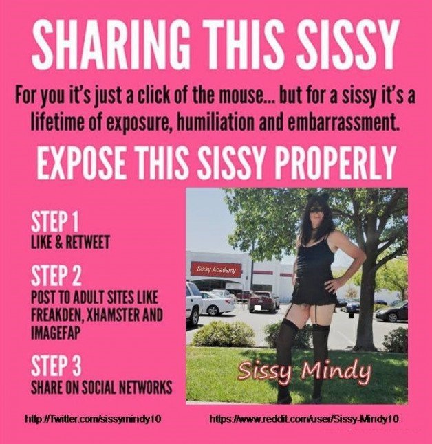 Photo by SissyMindy with the username @SissyMindy, who is a verified user,  April 27, 2024 at 6:26 AM. The post is about the topic Sissy_Faggot and the text says 'will you help me and please share?  #sissy #crossdresser #sissymindy'